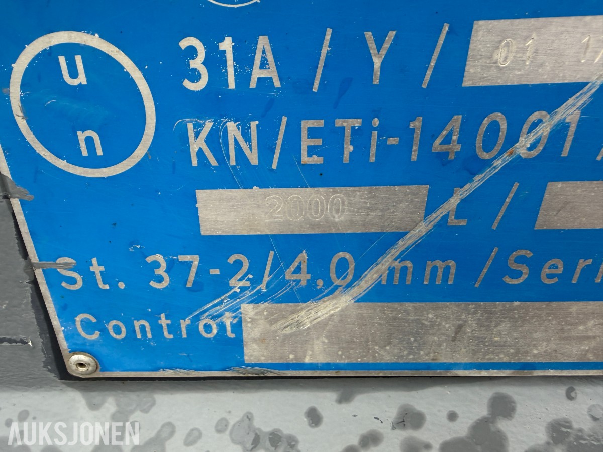 2021 Dieseltank 2000l (Vera) - full tank