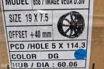 NYE FELGER. 19x7,5 5x114,3 ET+40 Hub60,06 IMAGE VEGA D. Silver