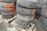 5 stk Lastebildekk 265/70 R19.5 – på felg