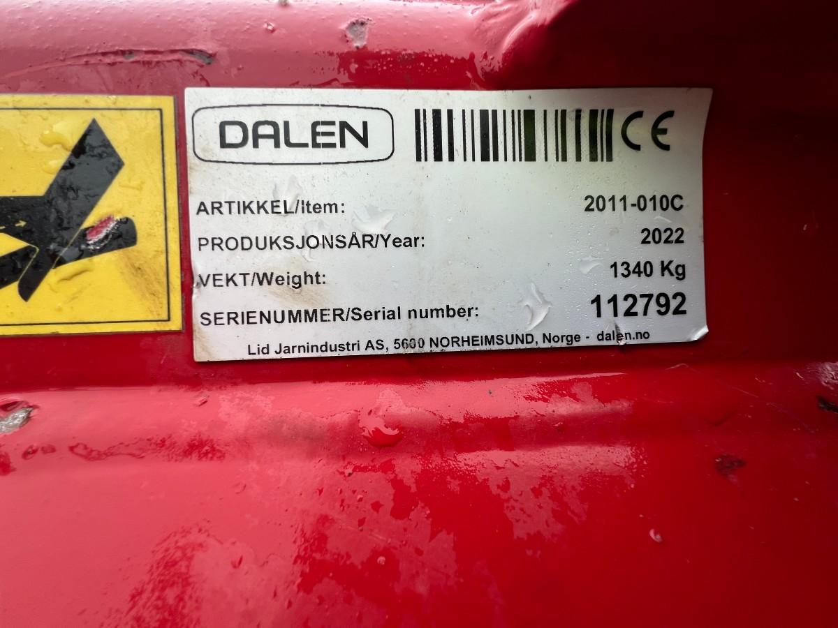 2022 Dalen 2011-010C snøfreser m/girkasse for front montering