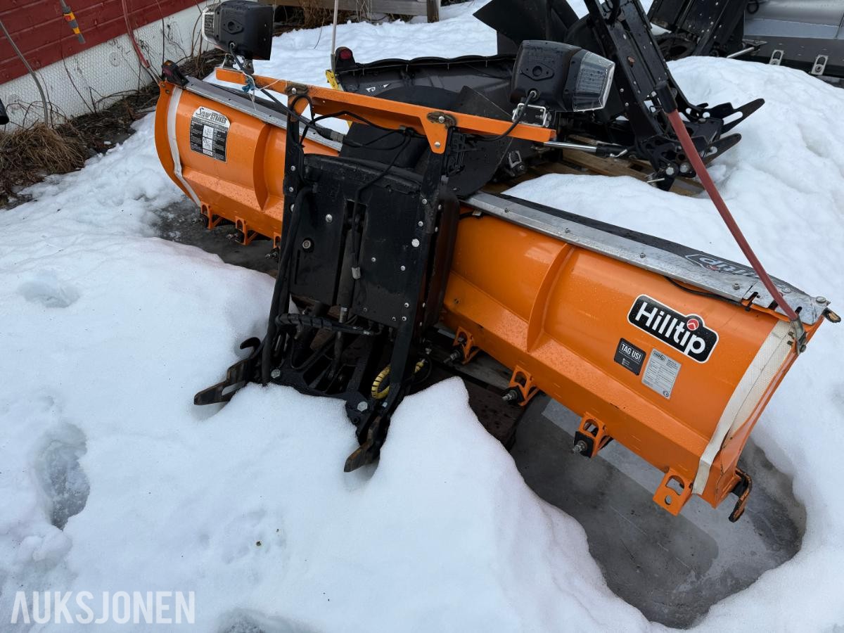 3 stk snøploger – Hilltip SnowStriker + V-plog – m/fester
