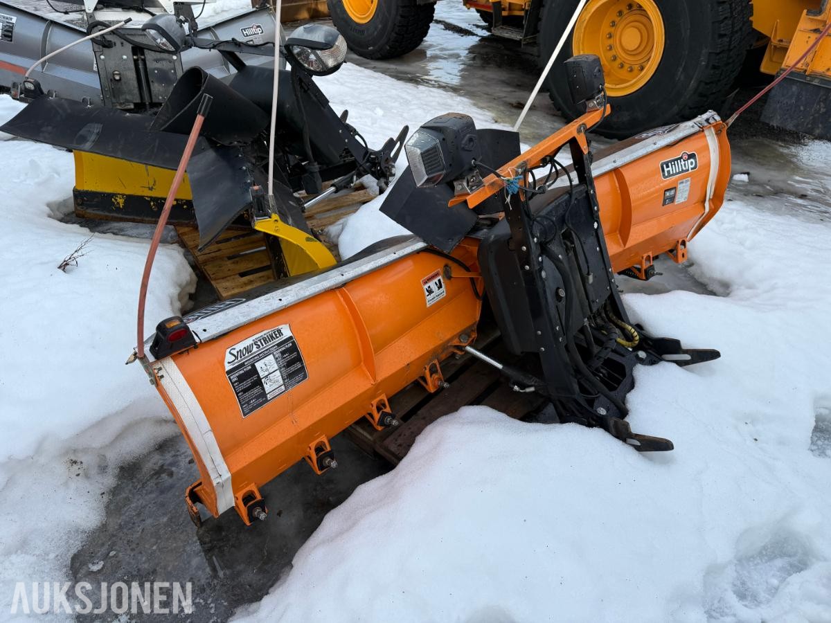 3 stk snøploger – Hilltip SnowStriker + V-plog – m/fester