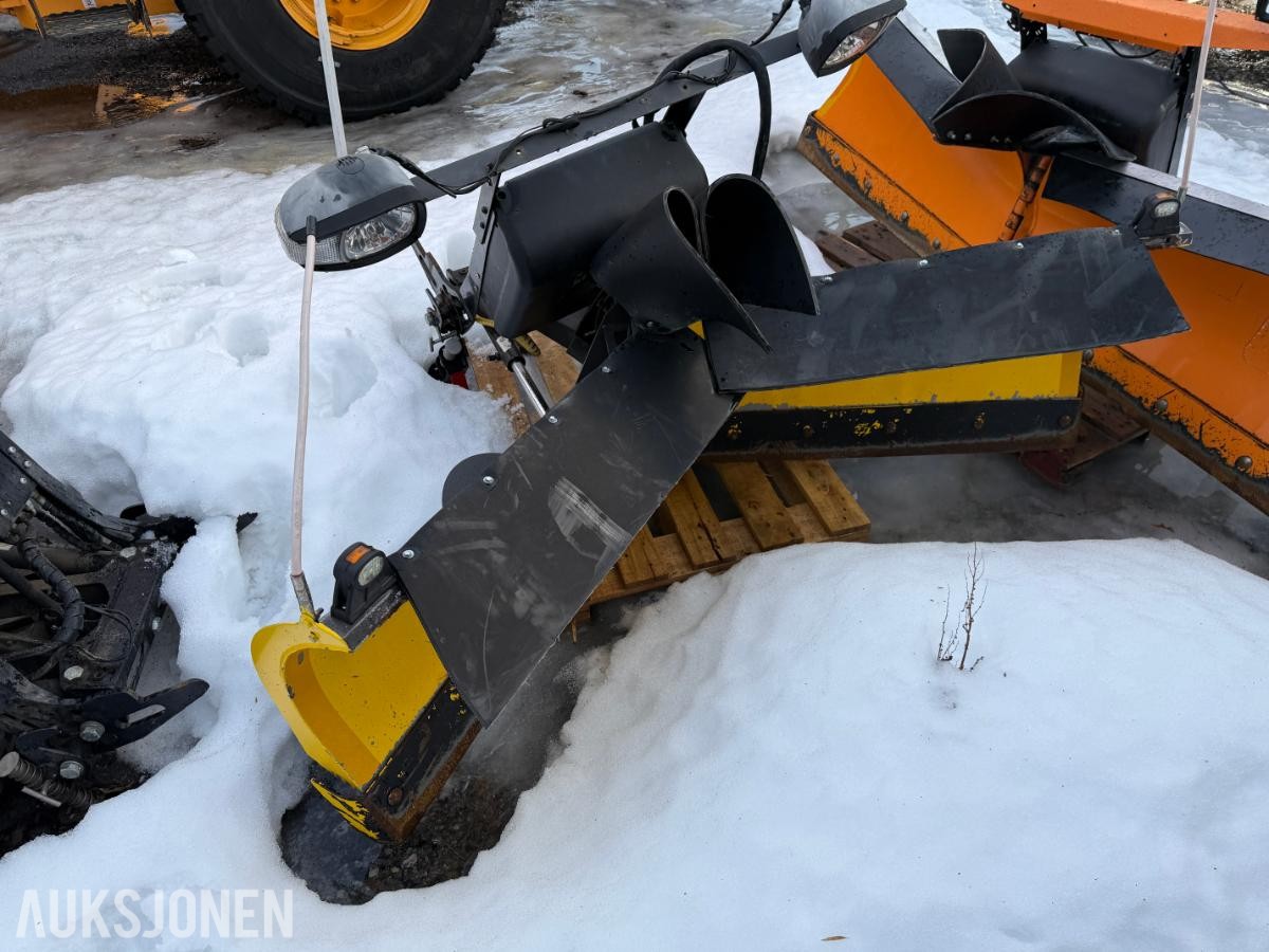 3 stk snøploger – Hilltip SnowStriker + V-plog – m/fester