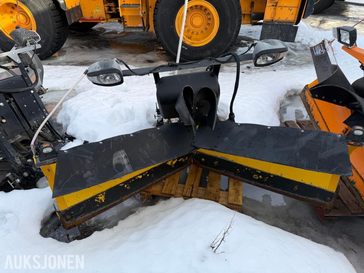 3 stk snøploger – Hilltip SnowStriker + V-plog – m/fester