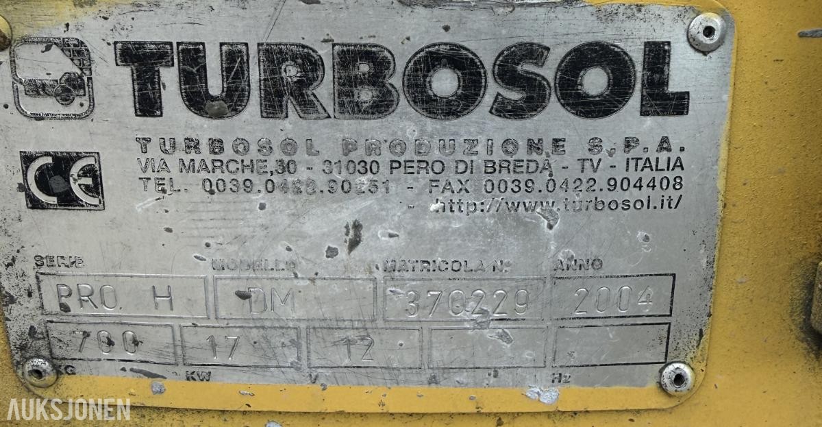 2004 Turbosol PRO H gysepumpe / mørtelpumpe