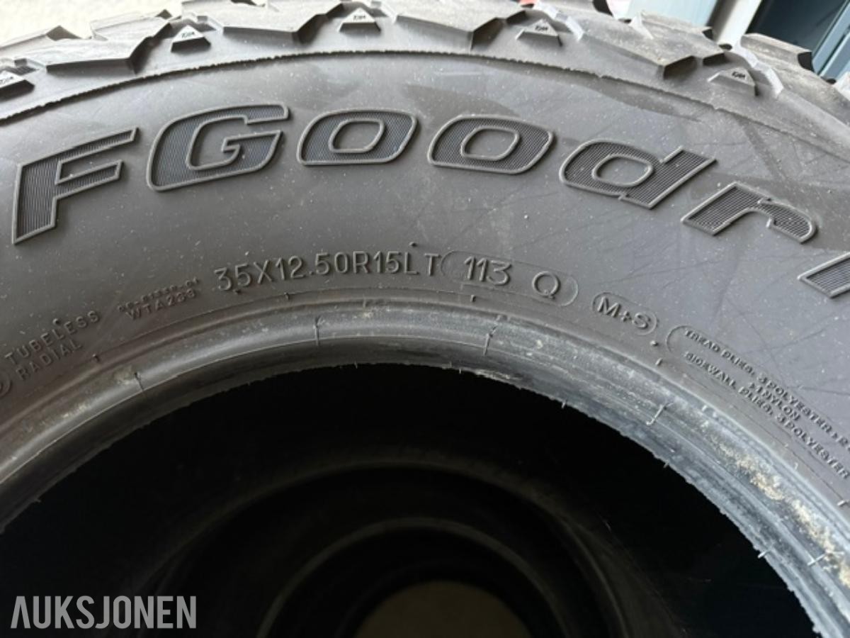 4 stk - BF Goodrich Mud Terrain 35x12.5xr15