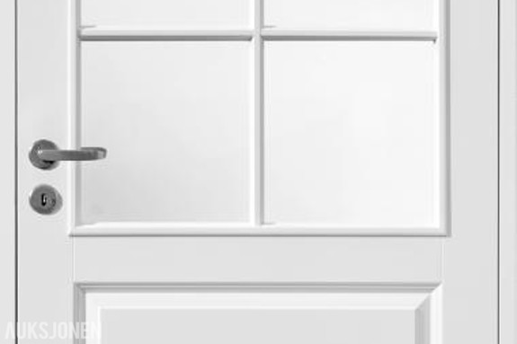HARMONIE DØR ID OLAV GLASS KLASSISK 80X210 2X3 RUTER NCS S 0500-N