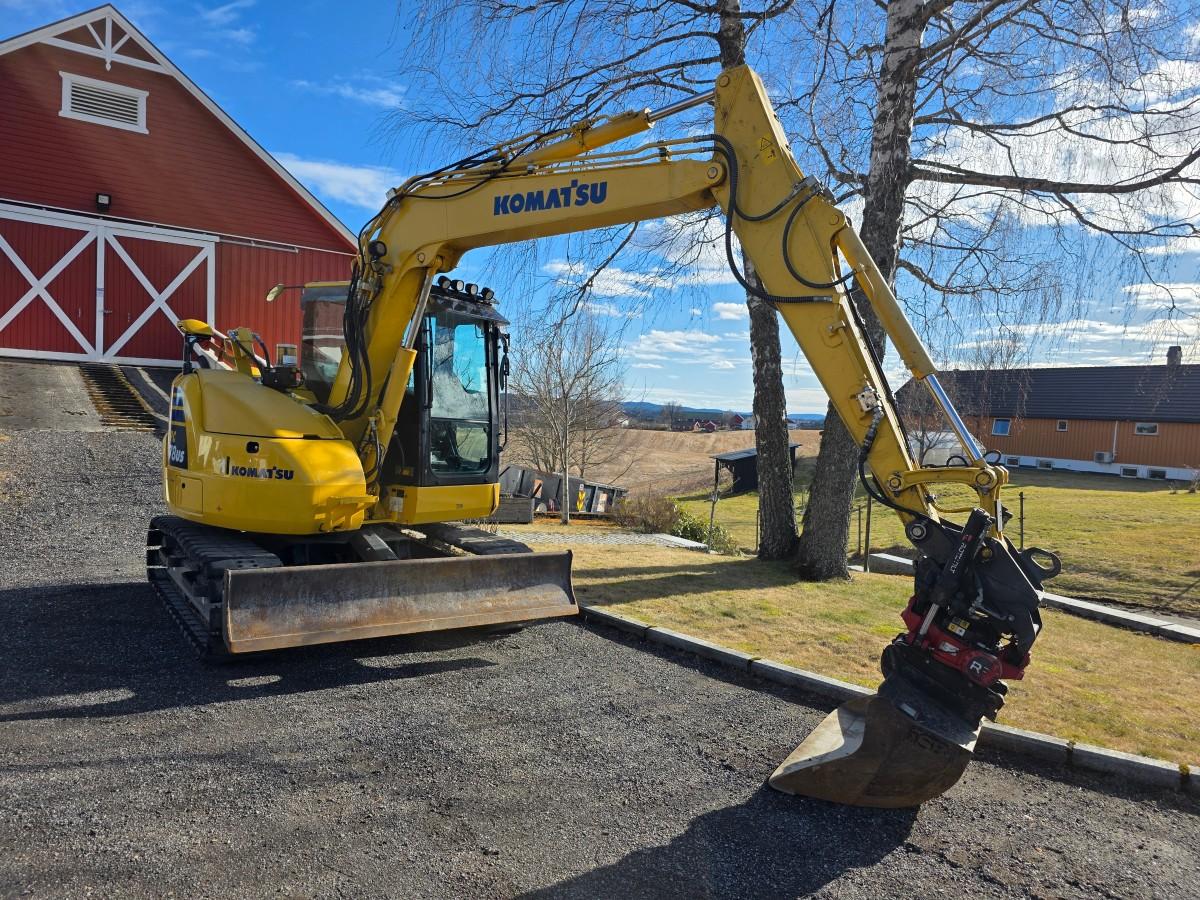 2020 Komatsu PC78US-10 beltegraver R3 rototilt-sentralsmøring Nylig sertifisert