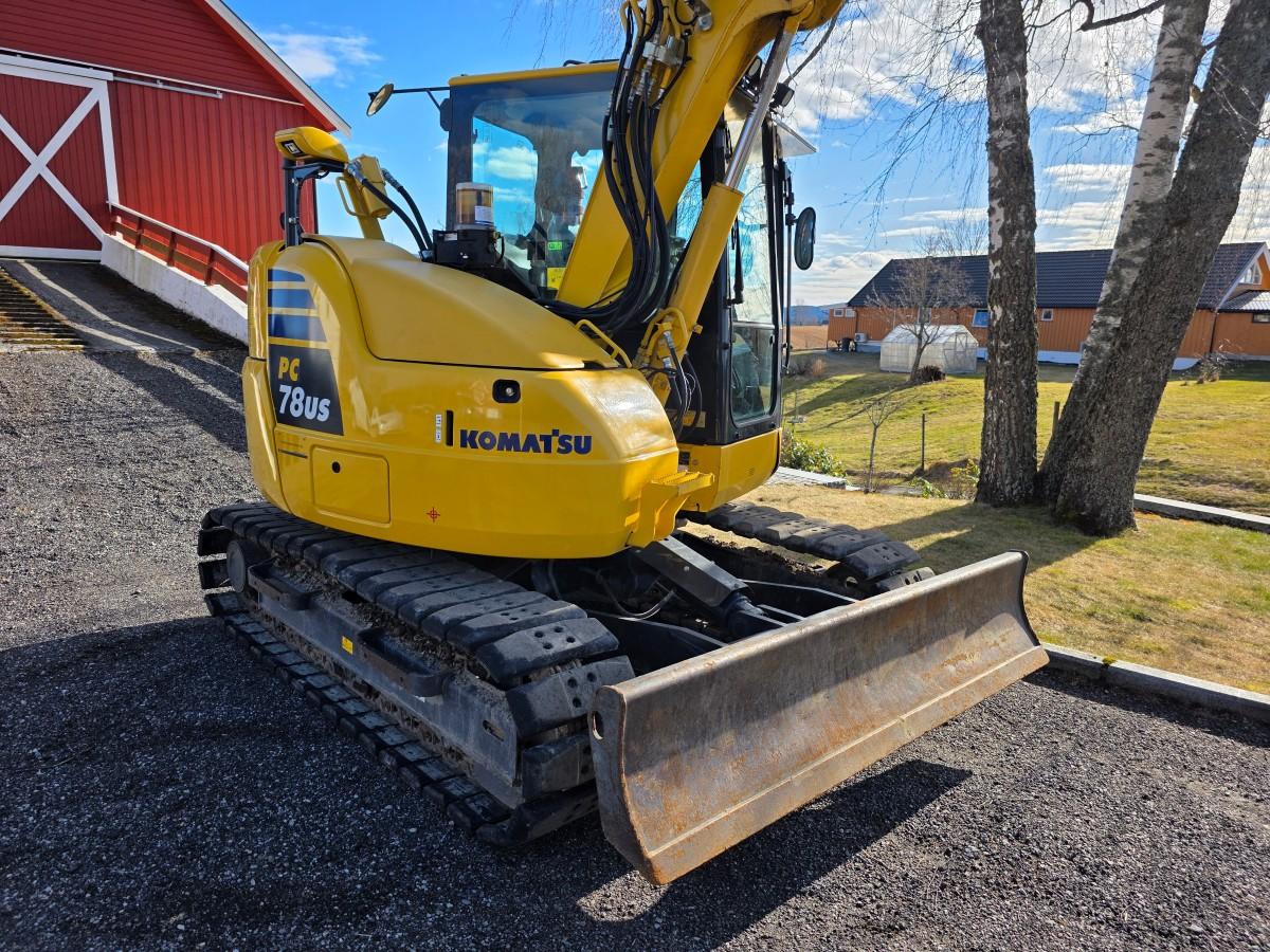 2020 Komatsu PC78US-10 beltegraver R3 rototilt-sentralsmøring Nylig sertifisert