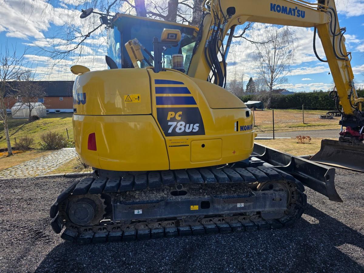 2020 Komatsu PC78US-10 beltegraver R3 rototilt-sentralsmøring Nylig sertifisert