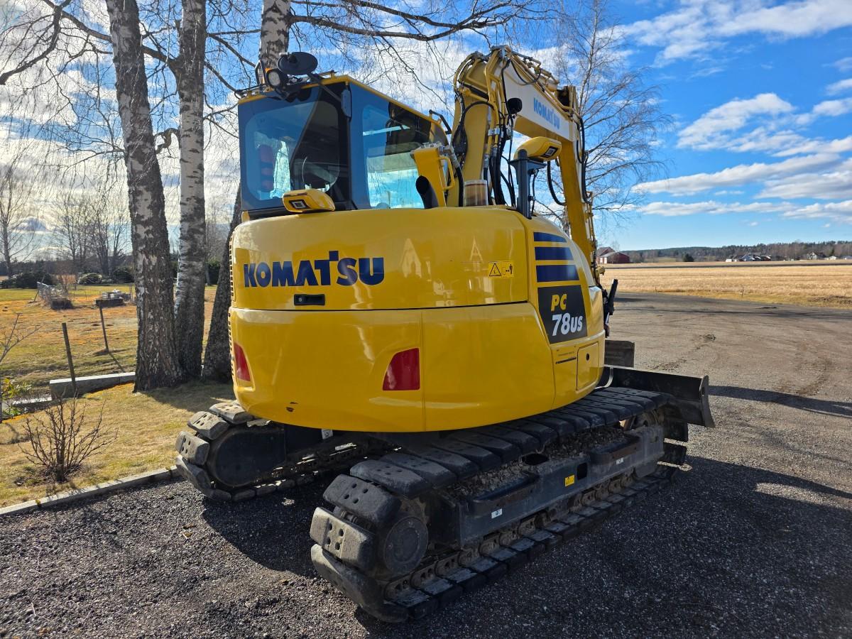 2020 Komatsu PC78US-10 beltegraver R3 rototilt-sentralsmøring Nylig sertifisert