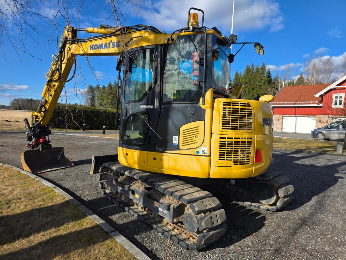 2020 Komatsu PC78US-10 beltegraver R3 rototilt-sentralsmøring Nylig sertifisert