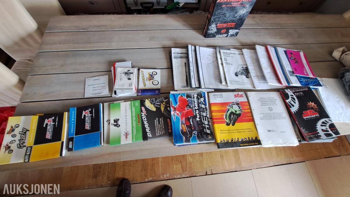Unikt restlager av MC- og ATV-deler (Malaguti, Masai, Dinli m.m.)