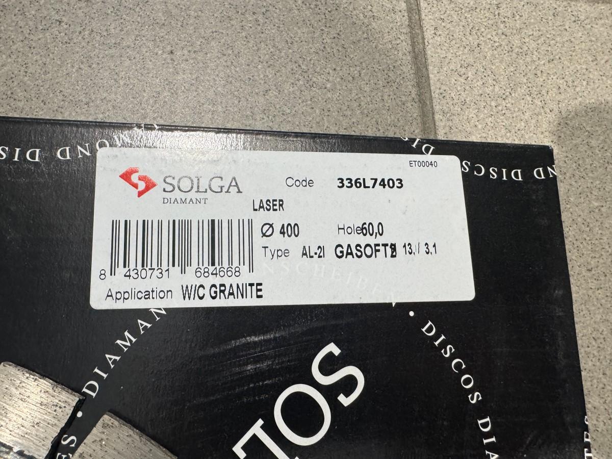 Diamantsagblad SOLGA Ø400 - Granitt/Skifer - Silent (8 stk)