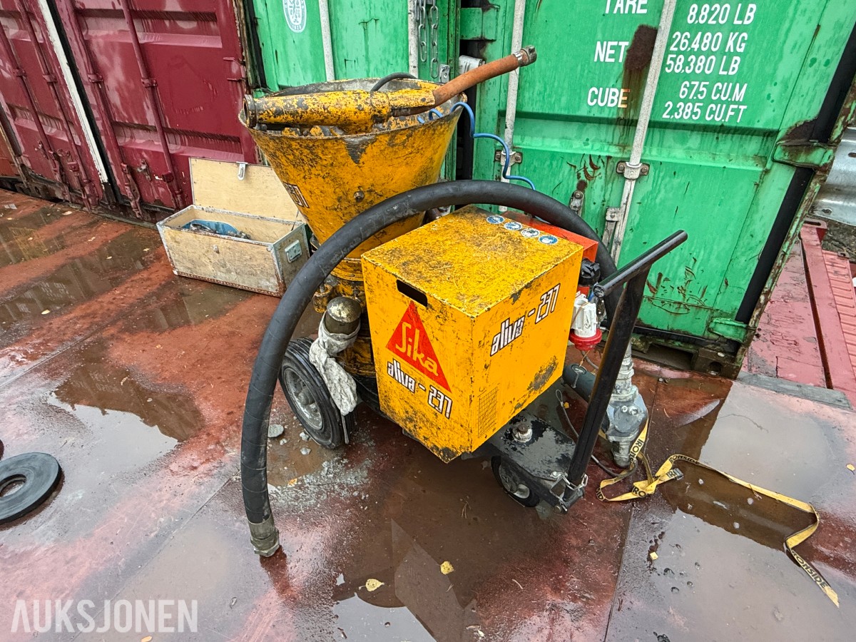 Aliva-237 Top Betongpumpe / betongsprøytemaskin