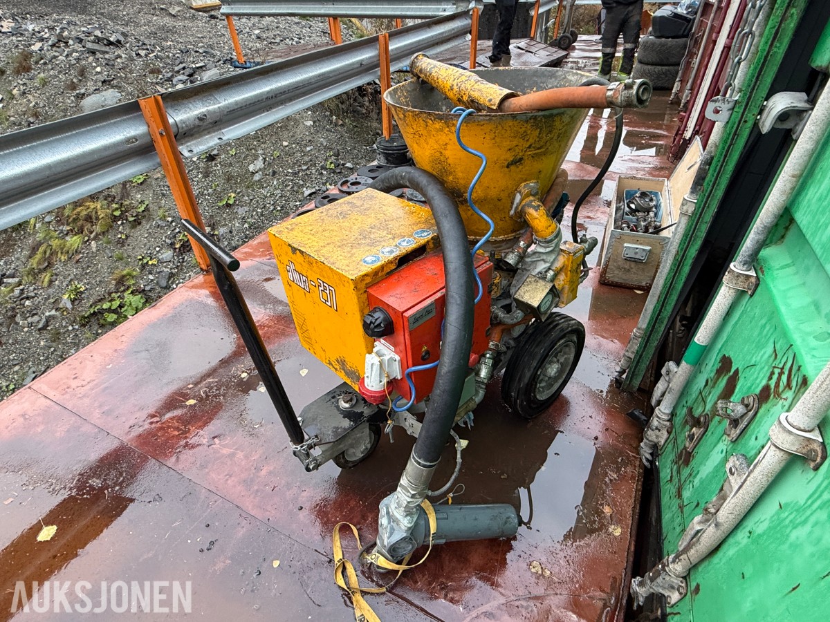 Aliva-237 Top Betongpumpe / betongsprøytemaskin