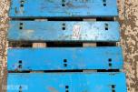 4 lengder ubrukt slitestål 19x150x792 mm