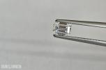 (GIA) 0.48ct høykvalitets smaragdslipt naturlig diamant. D/VVS1.