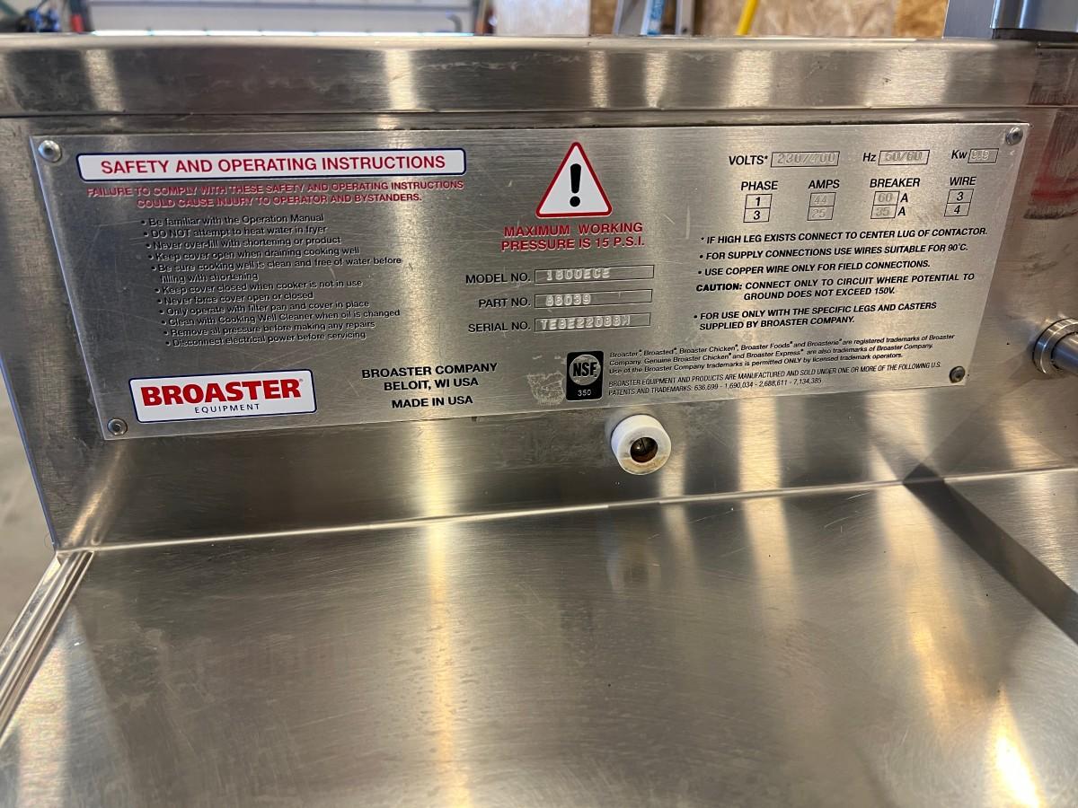 2023 Broaster 1800E trykk frityrkoker med SmartTouch