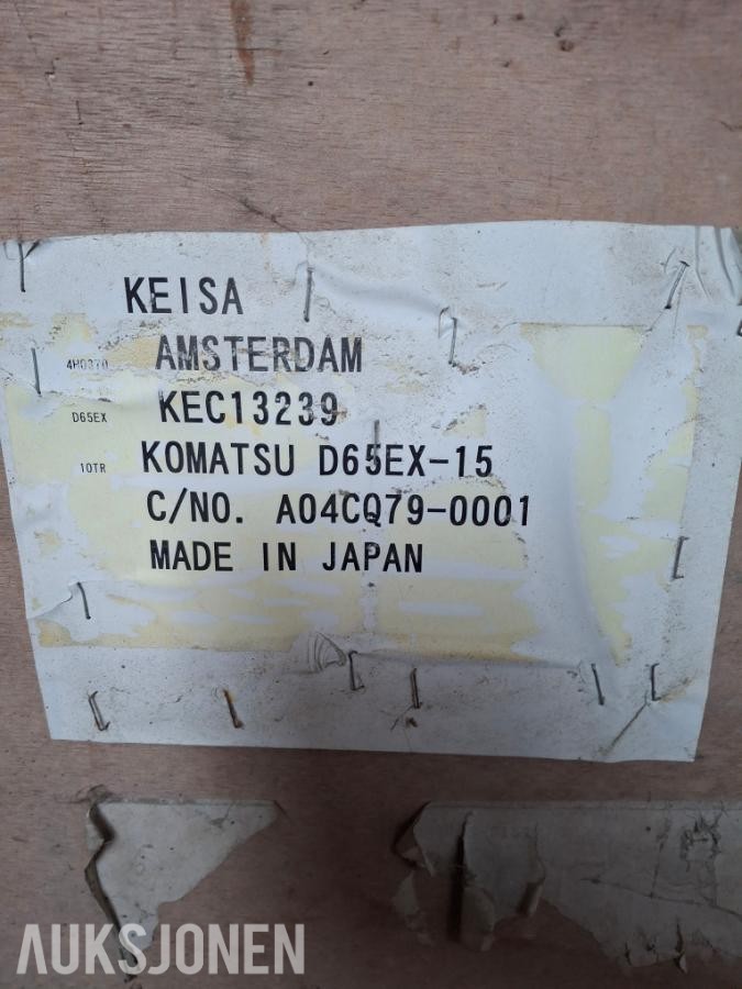 Komatsu D65 beltestyringer