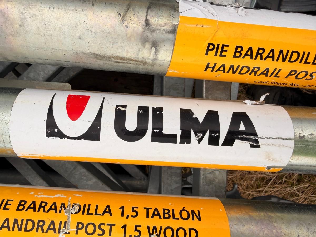 Parti med ULMA ALUPROP forskalingsstøtter og avstivningsrammer
