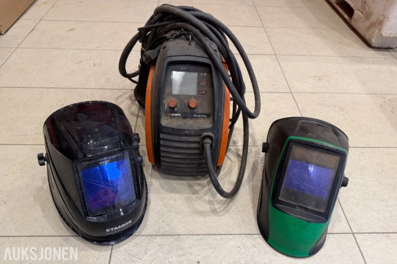 Kemppi MinarcMig Evo 200 sveiseapparat med 2 masker og kabler