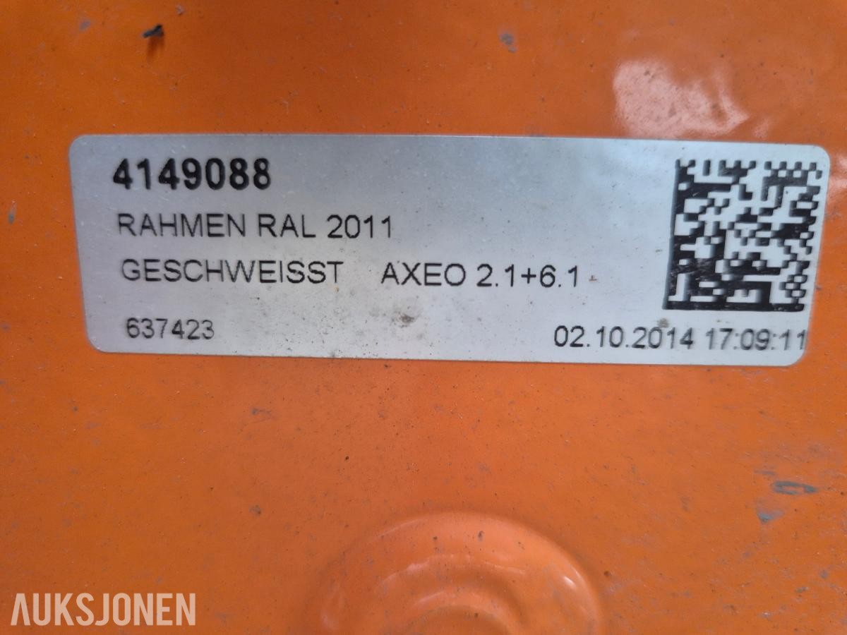 2015 Rauch Axeo 2.1 hydraulisk saltspreder