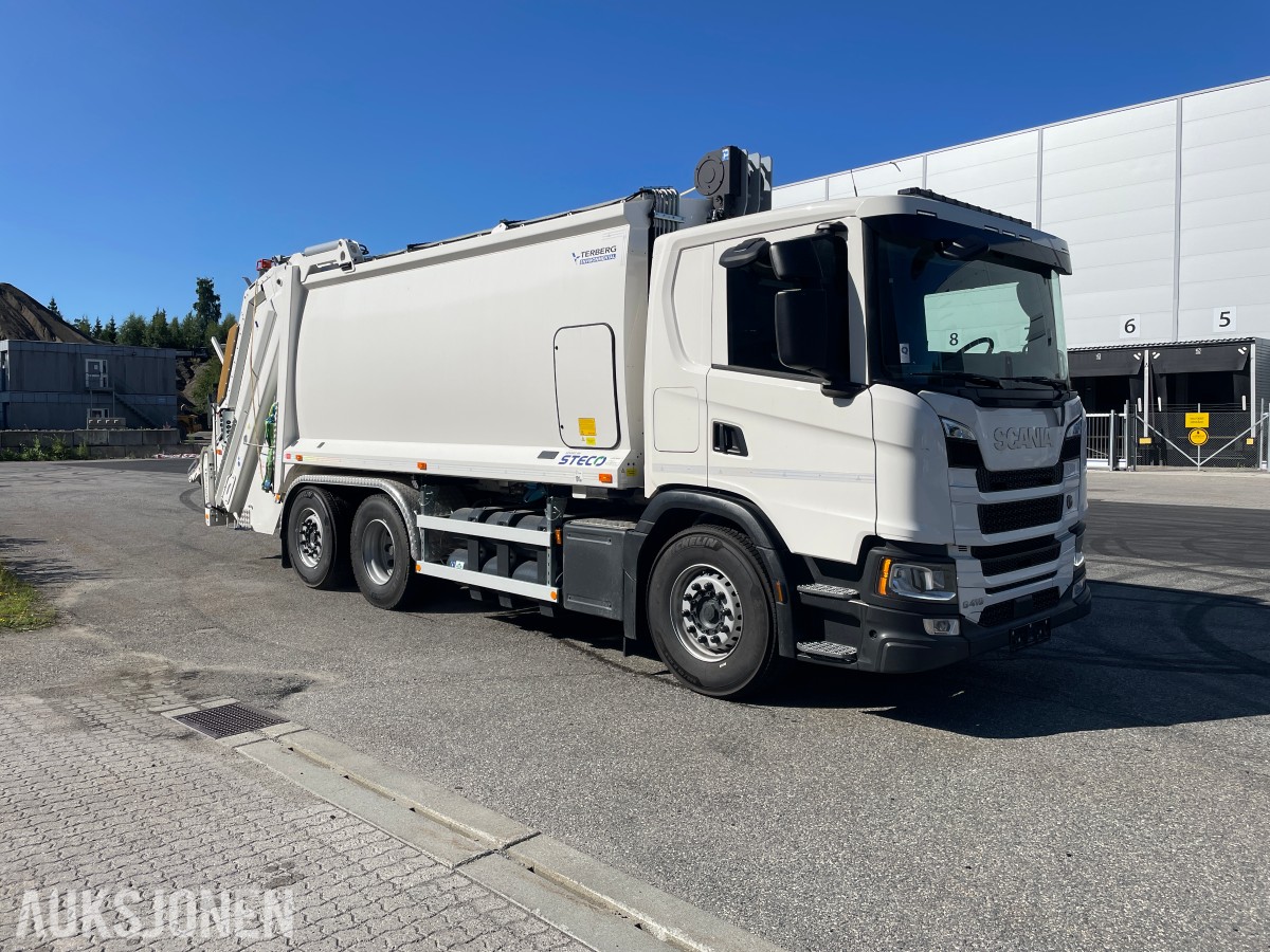 NY 2025 Scania G 410 Renovasjonsbil - Gass m/Terberg påbygg