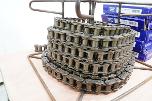 Parti med hydraulisk vinsj, Henriksen HTH 2.5, rullekjeder og industrideler