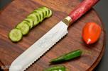 UNIKT HÅNDLAGET KJØKKENKNIVSETT – 5 KNIVER I 14C28N STÅL