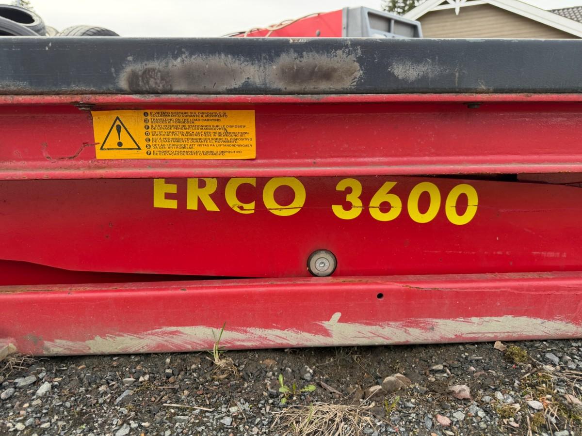 ERCO 3600 kg løftebukk / sakseløfter 400V 3FAS med kontrollboks