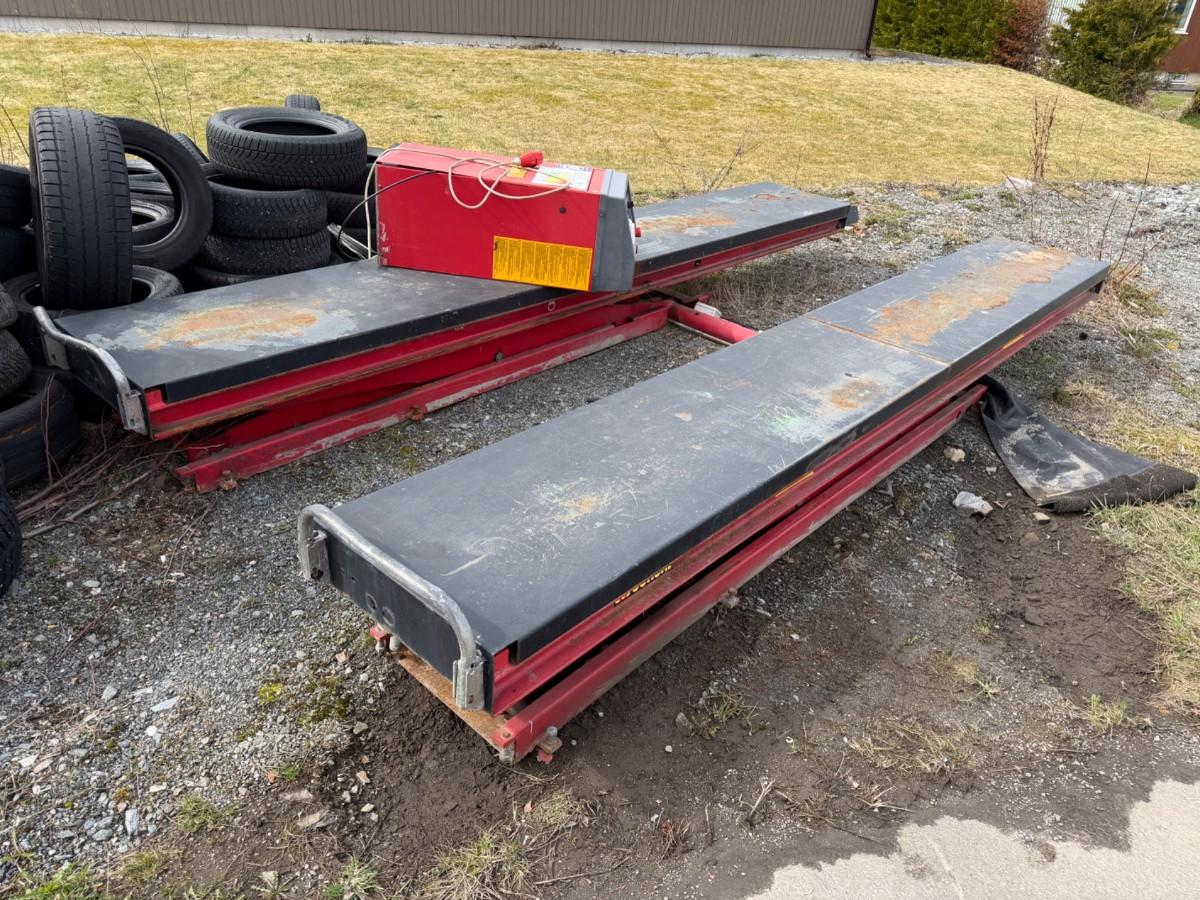 ERCO 3600 kg løftebukk / sakseløfter 400V 3FAS med kontrollboks