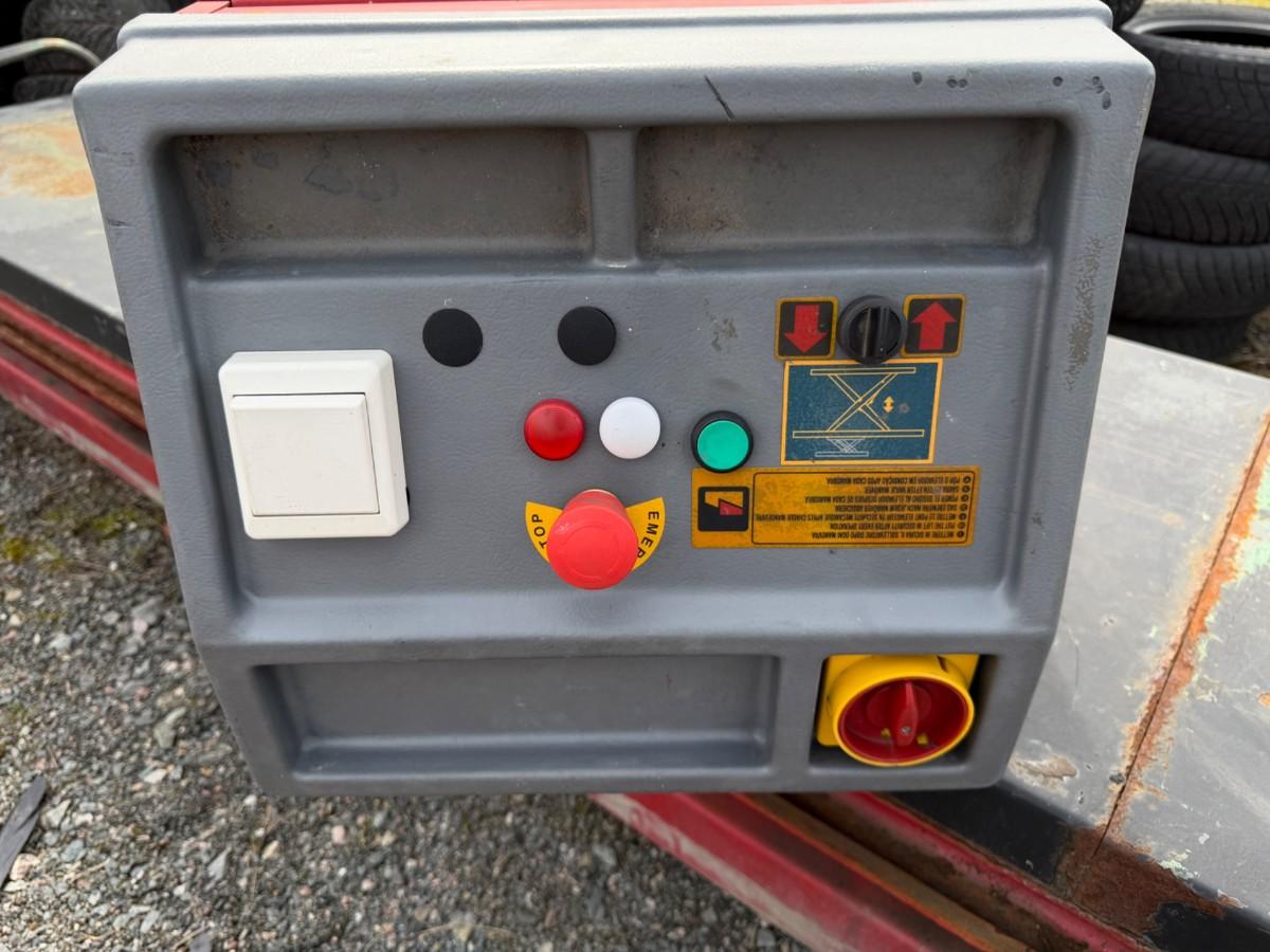 ERCO 3600 kg løftebukk / sakseløfter 400V 3FAS med kontrollboks