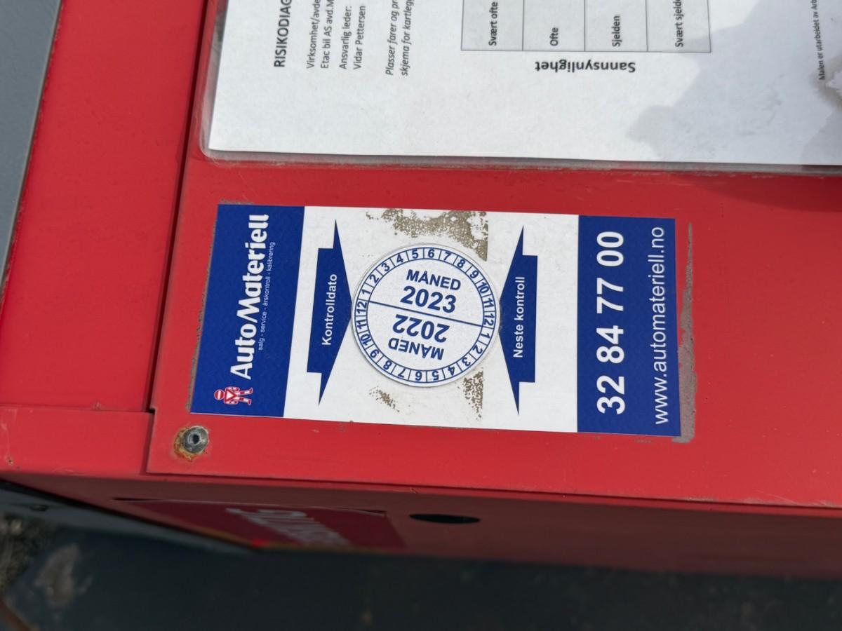 ERCO 3600 kg løftebukk / sakseløfter 400V 3FAS med kontrollboks