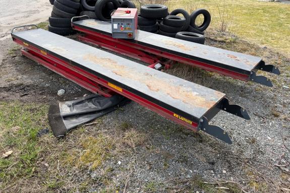ERCO 3600 kg løftebukk / sakseløfter 400V 3FAS med kontrollboks