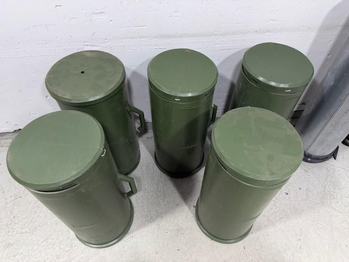 Komplett militær feltovn – teltovn med pipe og transportkasser 