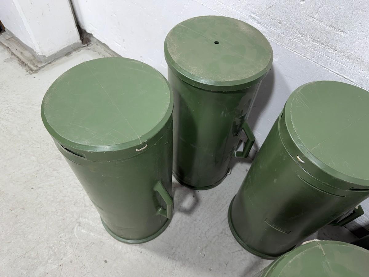 Komplett militær feltovn – teltovn med pipe og transportkasser 
