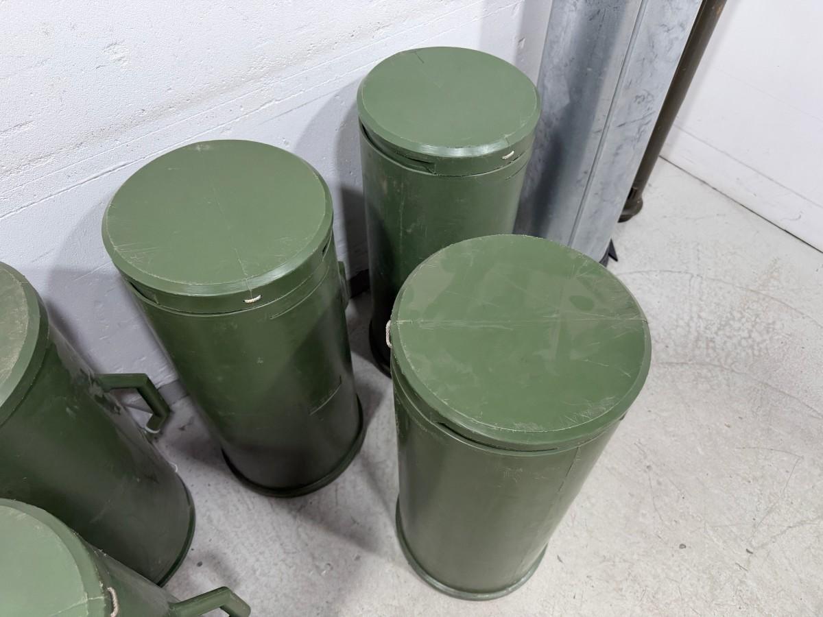 Komplett militær feltovn – teltovn med pipe og transportkasser 