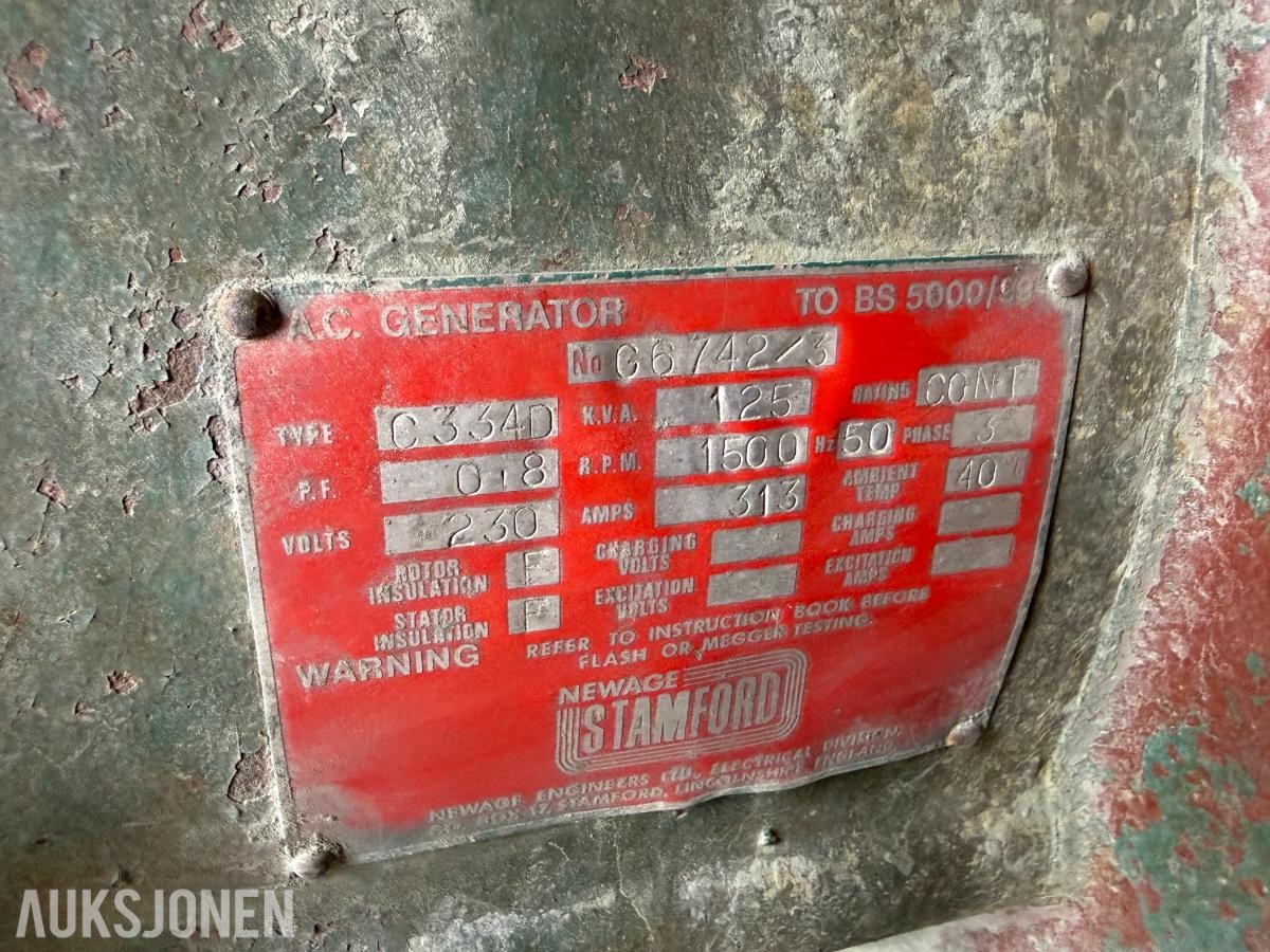 Diesel aggregat Volvo Penta / Stamford generator i container