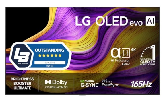 ÅRETS BESTE TV - LG 65" G5 AI 4K OLED Smart TV (2025)