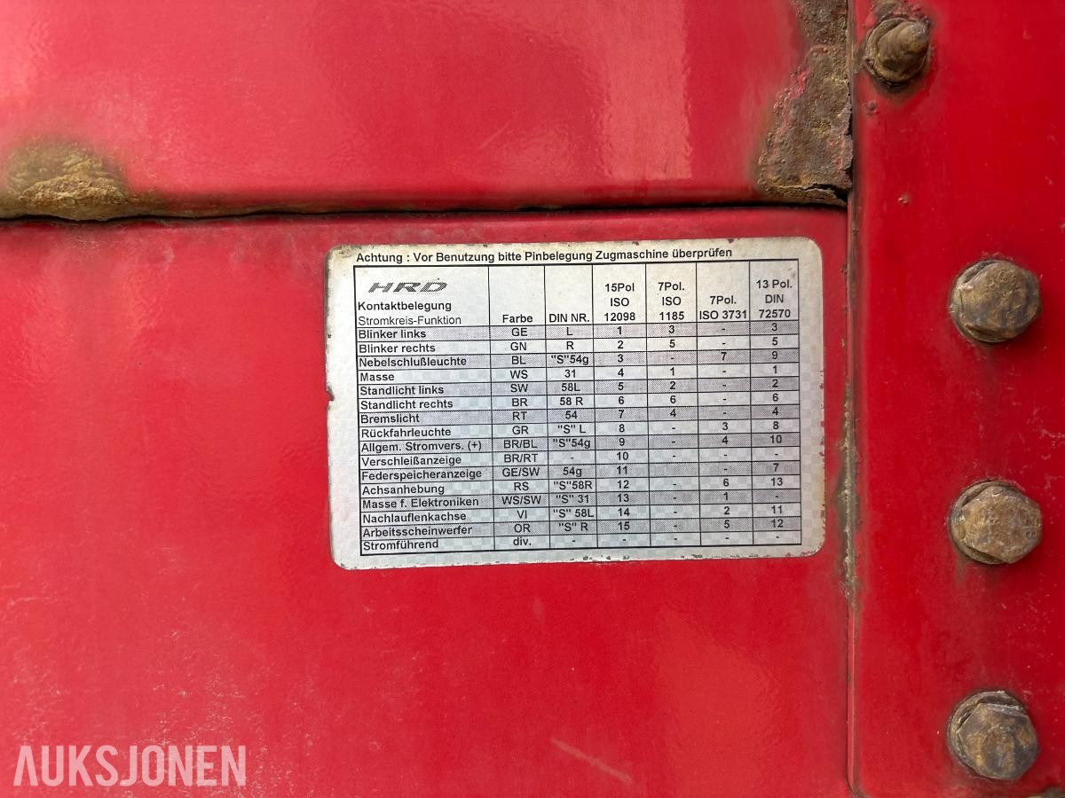 2011 HRD Jumbosemi – 3 akslet – uttrekk 6m