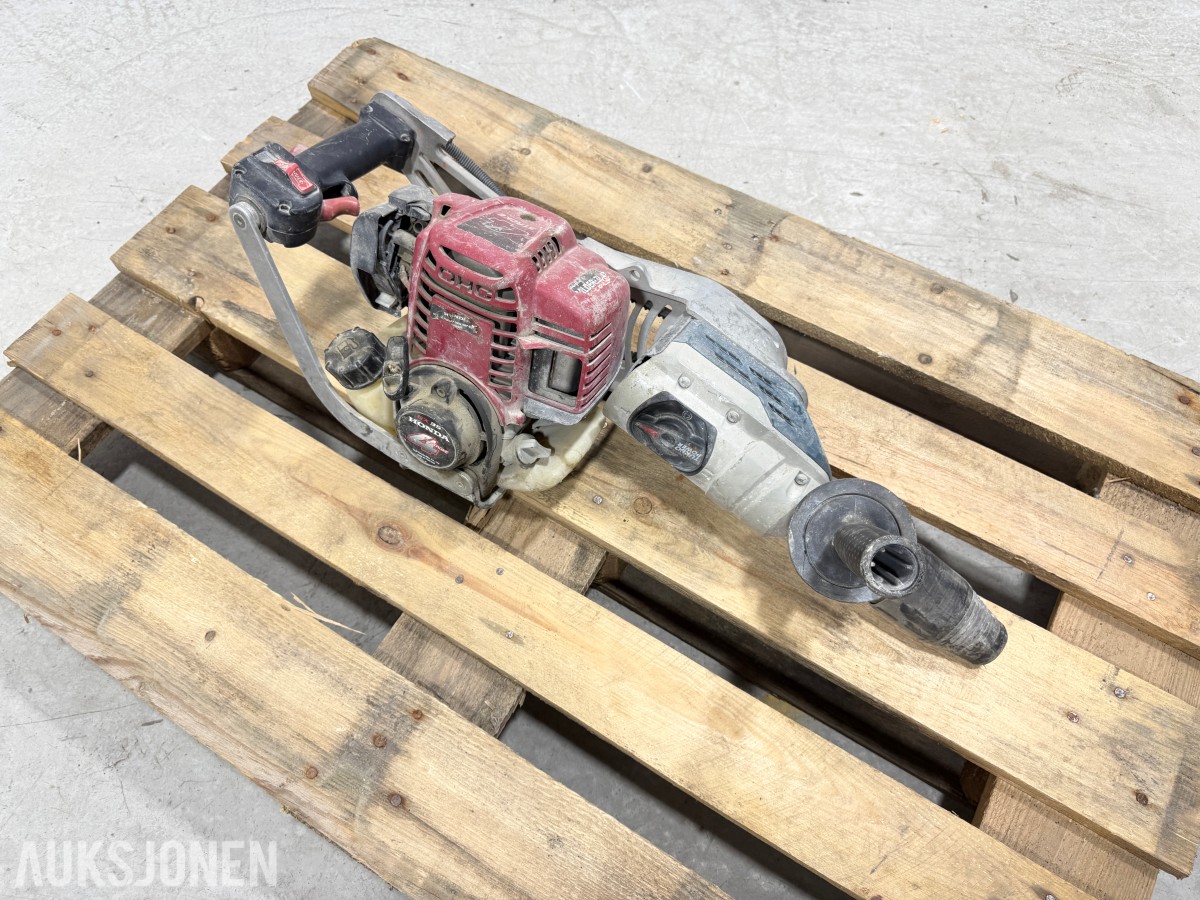 bensindrevet borhammer med Honda GX35