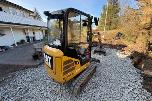 2018 Cat 301.7D minigraver med maskinhenger, pigghammer og 3 skuffer