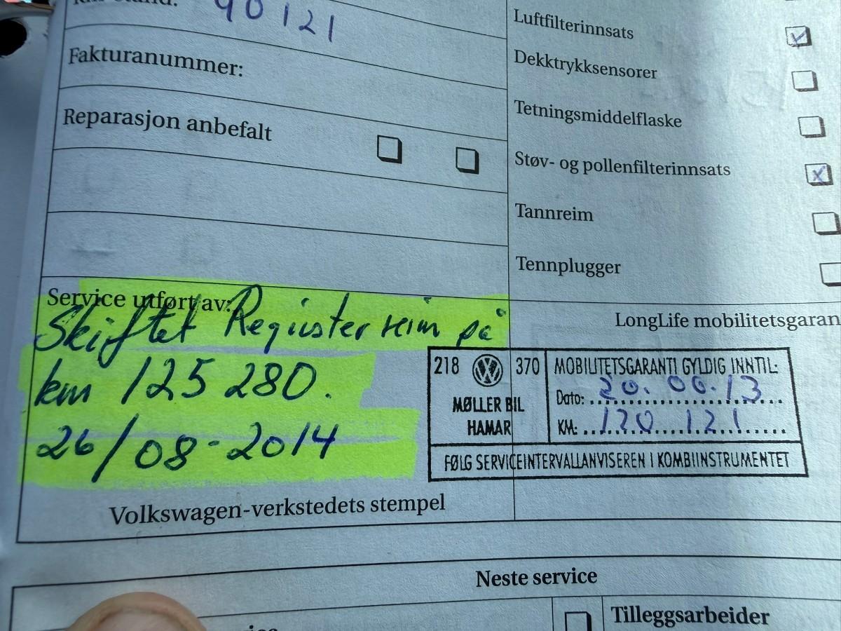 2008 Volkswagen TOURAN 1.9-105 D / 5 SETER / SKINN