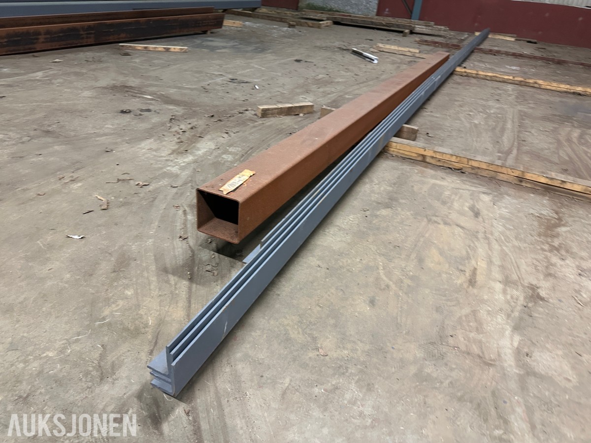 4x Vinkel stål 80x 120Ca. 10–12 m | Grunnet