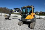 2018 Volvo ECR58D kort hekk minigraver - Engcon tiltrotator - Skjær - SMP 210L Pusseskuff - Tannskuffe - Smalskuff