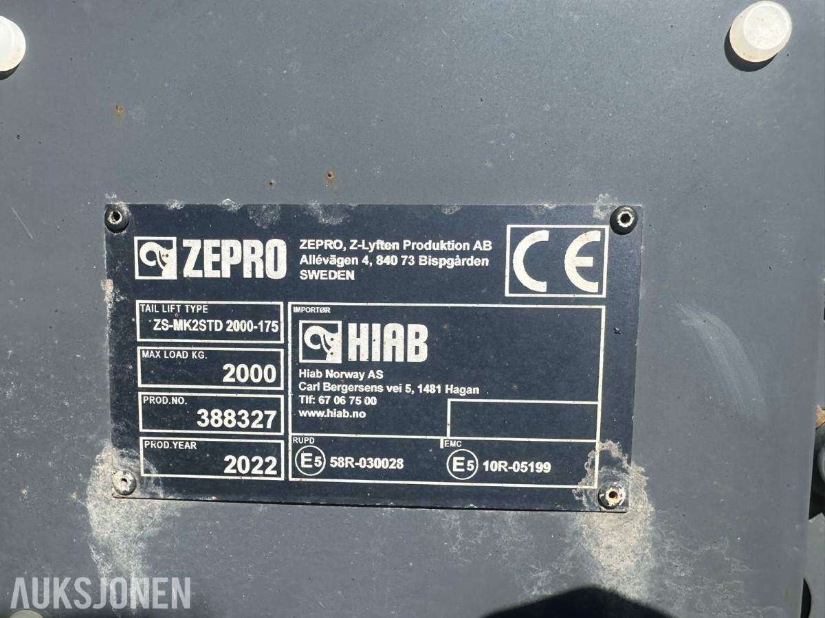 2023 MAN TGS 26.510 – Containerbil – 6x2 – Bakløft – EU-godkjent