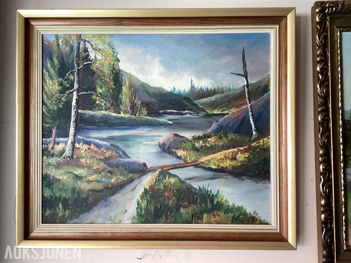1900 5 Malerier - Kunst