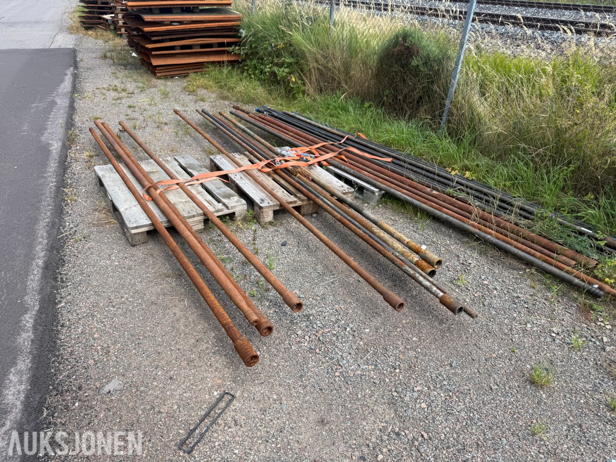 Ca 25 borstenger og borestål – Sandvik m.fl.