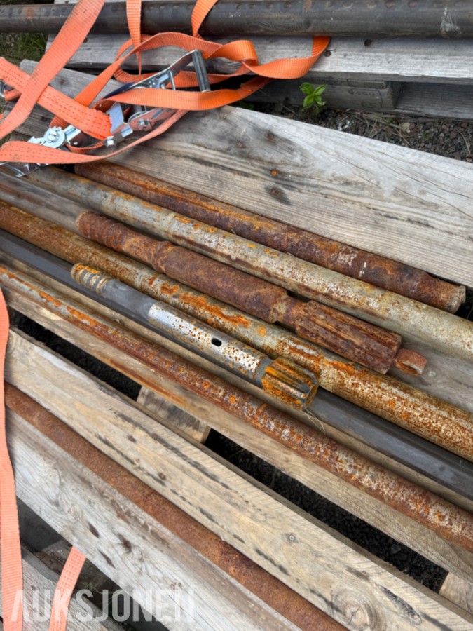 Ca 25 borstenger og borestål – Sandvik m.fl.